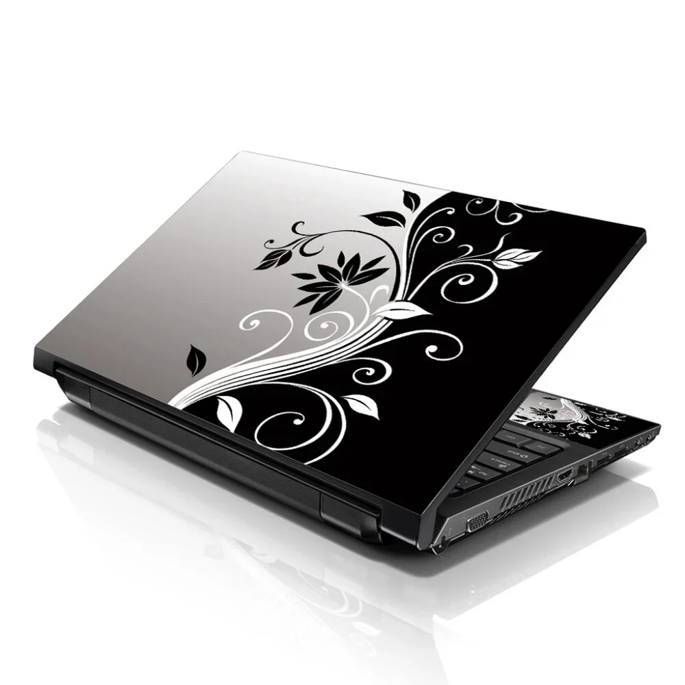 LSS 15.6 & 17.3 Inches Laptop Notebook Skin Sticker Decal - Floral Art